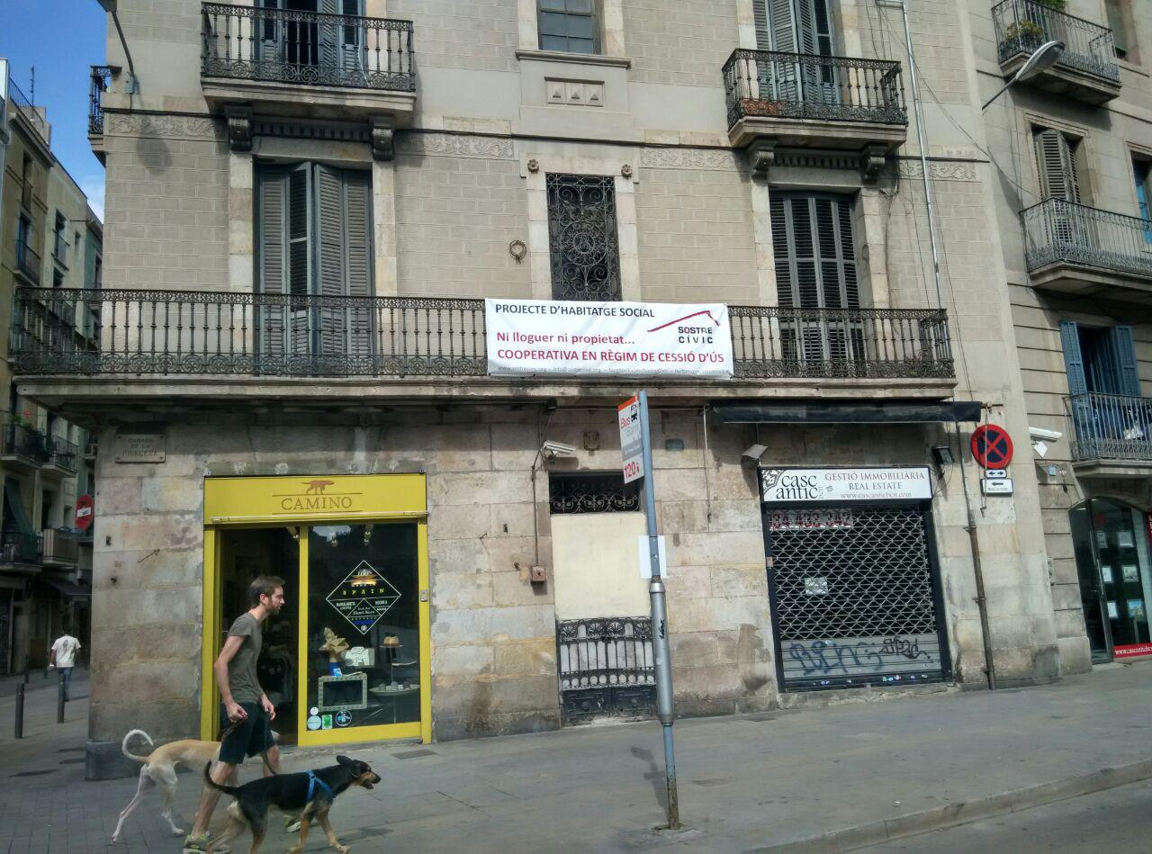 El projecte d'ús compartit del carrer Princesa, 43, ni propietat ni lloguer foto: TOMEU FERRER