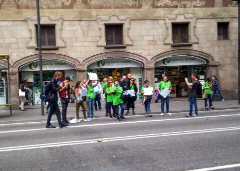 Les Kellys s'ha afegit a la protesta amb les seves reivindicacions foto: Tomeu Ferrer