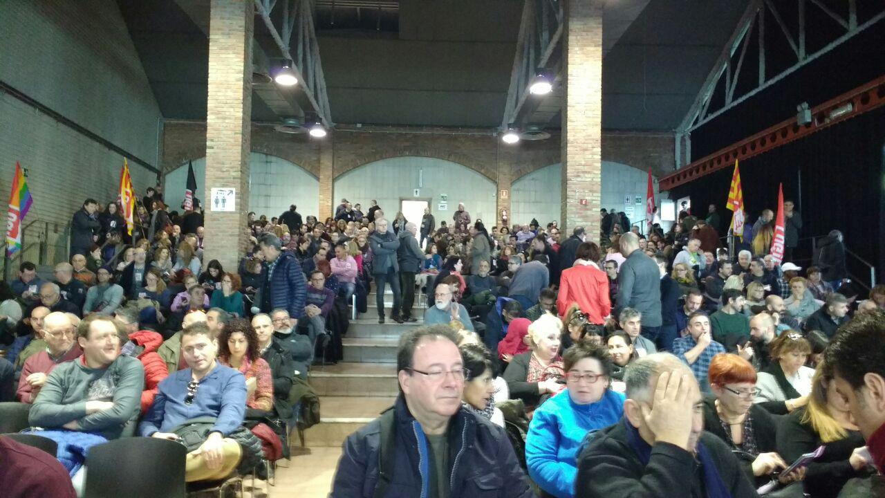 Asssemblea UGT de Catalunya a les cotxeres foto: Tomeu Ferrer