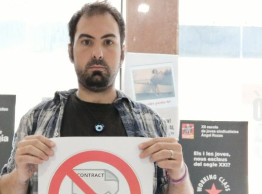 Albert Bargalló, reclama la seva readmissió foto: CCOO
