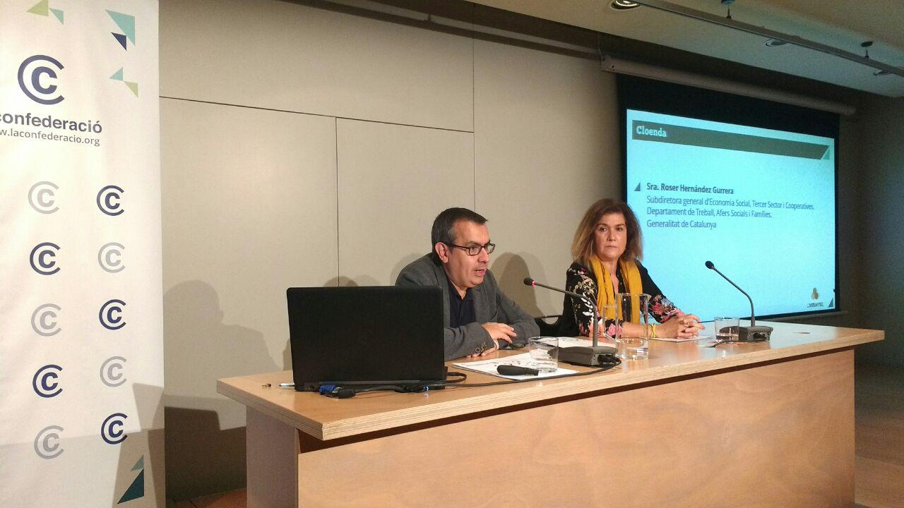 Presentació anuari laboral tercer sector a Catalunya foto Tomeu Ferrer