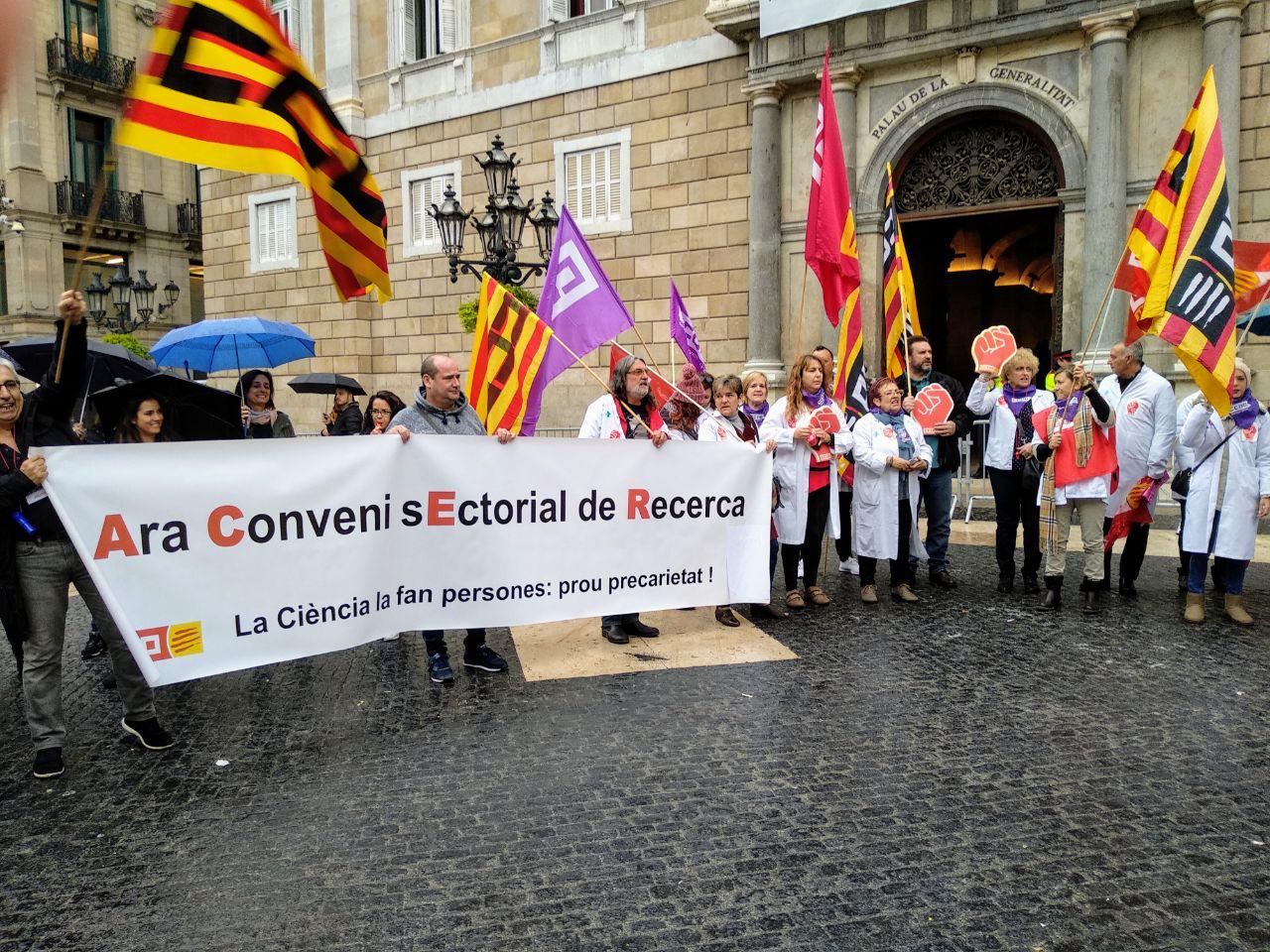 Un grup d'investigadors reclamen un conveni català de recerca foto Tomeu Ferrer