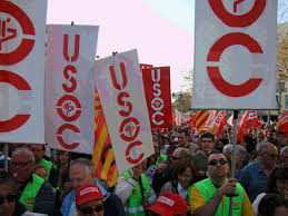 Manifestació d'USOC foto: USOC