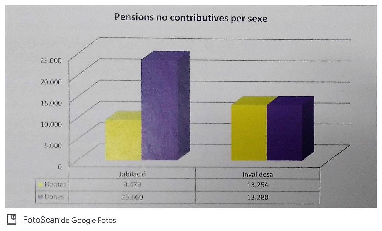 Pensions contributives per sexe: font CCOO