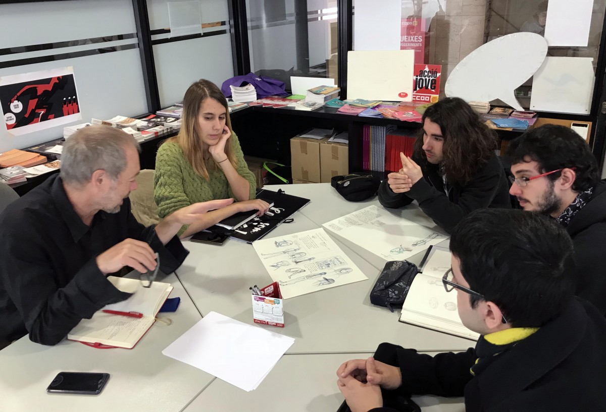 Tutoria a CCOO amb el guionista Pepe Gálvez | Foto: CCOO