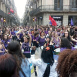 Manifestació feminista contra l'atur