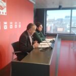 Josep Maria Àlvarez i Laura Pelay durant la presentació del Pla
