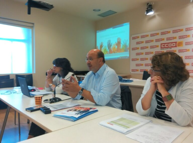 Gallego presenta l'assemblea sindical oberta de CCOO que s'endega dilluns, 11 de maig