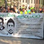 Concentració a les portes del judici Isma i Dani