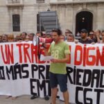 Protesta dels treballadors d'Emte a Constantí. Foto :Infocamp