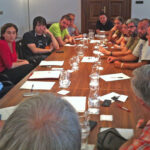 Reunió dels treballadors amb l'equip de govern de l'alcaldessa Ada Colau