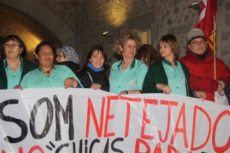 Les treballadores de la neteja de Girona han protagonitzat amb anterioritat accions reivindicatives Foto: CCOO