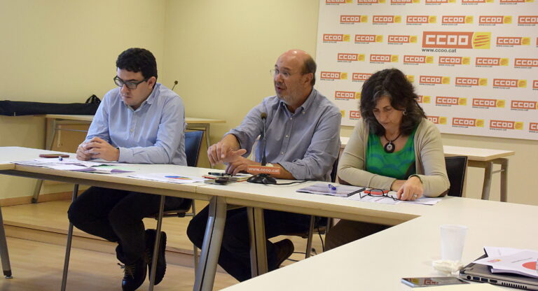 Joan Carles Gallego durant la roda de premsa