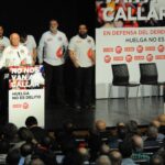 Pepe Alcázar i els altrs processats en l'acte reivindicatiu de Madrid