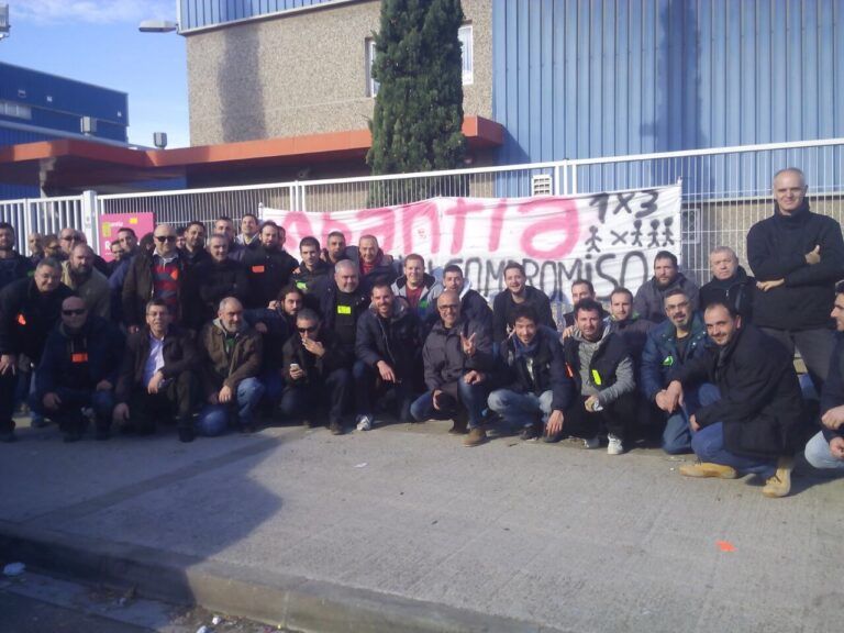 Protesta de treballadors el nadal passat, foto: MCA-UGT