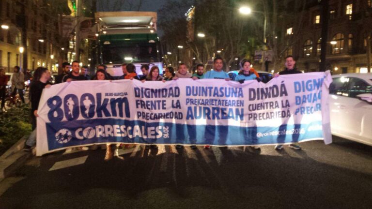 Manifestació correscales a Barcelona