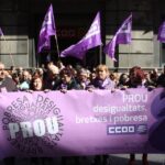 Concentraciò 8 de març CCOO a Barcelona