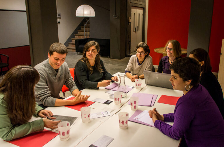 Reunió de l'equip de la cooperativa Iacta