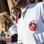 Protestes a l'Hospital de la Vall d'Ebron, en una foto d'arxiu, Foto: Sandra Lázaro