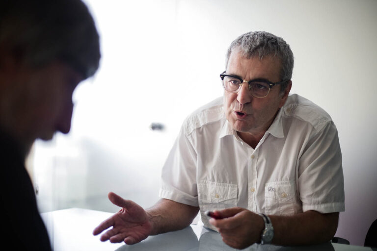 Perfecto Alonso, president de les cooperatives catalanes, durant l'entrevista :foto ROBERT BONET