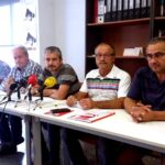 UGT i CCOO denuEls sindicats van denunciar que l'escorxador Milsa de Lleida tenia noms 57 operaris en plantilla, la resta són de la cooperativa Servicarne i autònoms foto: CCOO
