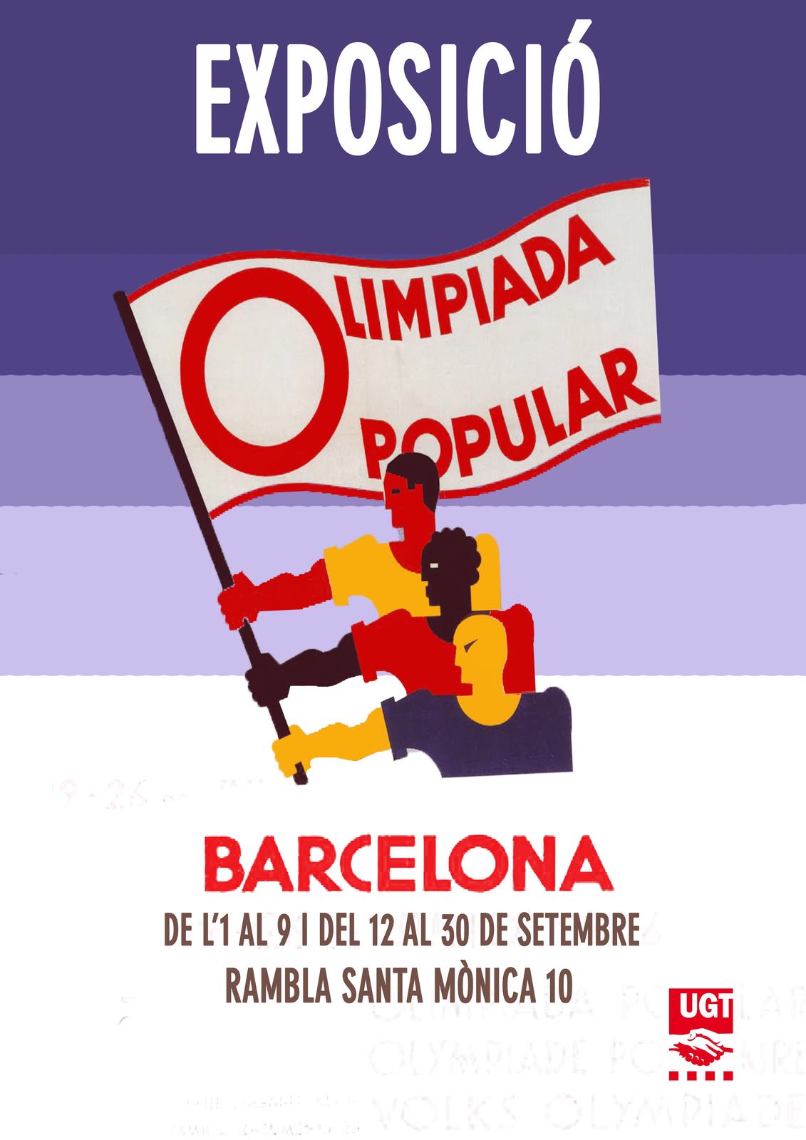 Cartell de l'exposició sobre l'Olimpíada popular UGT