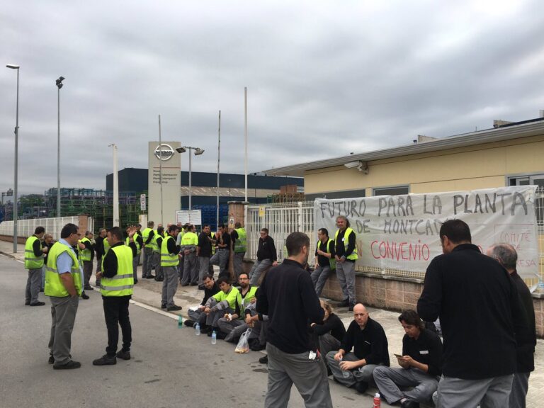 Acciona Facility Services dóna servei a Nissan. A la foto d'arxiu, una vaga parcial a l'empresa Foto: CCOO