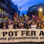 Capçalera de la manifestació per uns pressupostos socials ©SANDRA LÁZARO