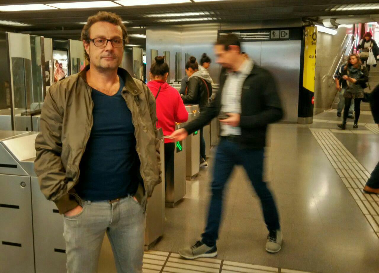 Ricardo Vercher és treballador i membvre del comitè d'empresa de Metro de Barcelona Foto: TOMEU FERRER