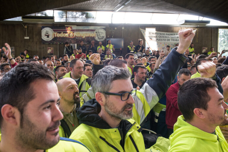 Assemblea d'estibadors del Port de Barcelona, foto : ©SANDRA LÁZARO