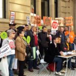 Concentració d'afectats per l'IRPH al País Basc foto Eldiario.es