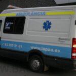 Una ambulància del grup que fins ara feia el transport sanitari a Badalona