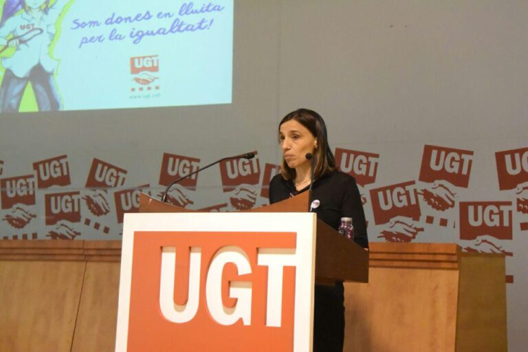 Eva Gajardo, responsble d'igulatat de la UGT de Catalunya foto: Tomeu Ferrer