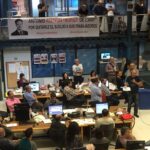 Assemblea a la redacció de El Periódico foto: comitè El Periódico