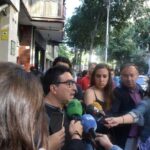 Pere Ramon, president del comitè d'empresa de Metro n una roda de premsa anterior foto: Tomeu Ferrer