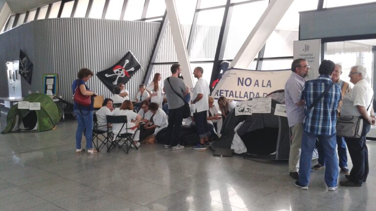 Tancada dels treballadors de l'Hospital de Reus: Foto CGT