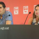 José Antonio Pasadas i Núria Gilgado, durant la roda de premsa foto: Tomeu Ferrer