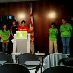 La portaveu de la COS intervé en la presentació del front impulsat per les Kellys foto: Tomeu Ferrer