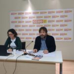 Romina Garcia i Ricard Bellera durant la presentació de l'informe : foto. Tomeu Ferrer
