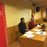 L'advocat i el representant del sindicat durant la roda de premsa celebrada al CIEMEN foto: I_CSC