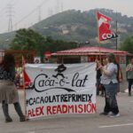 Protesta a la planta de Cacaolat a Santa Coloma contra l'acomiadament
