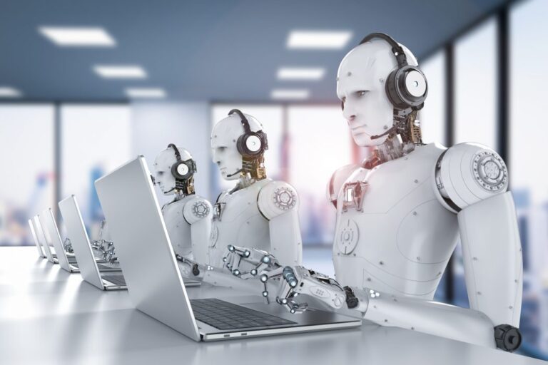 Robots en un 'call center'