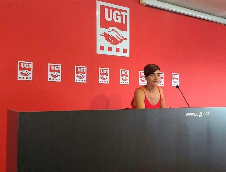 Elena Ferrero, portaveu nacional d'Avalot, Joves de la UGT fotyo: Tomeu Ferrer