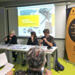 Bartolí, Gual i Llistar en la presentació del Baròmetre banca ètica foto Tomeu Ferrer