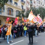 Concentració dels treballadors de la sanitat privada davant de la patronal ACE foto: UGT