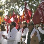concentració dre treballadors de la sanitat concertada
