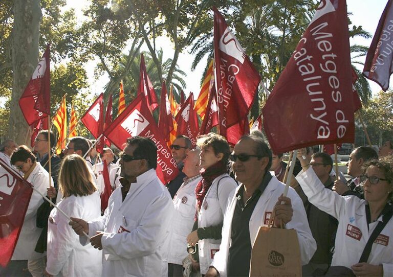 concentració dre treballadors de la sanitat concertada