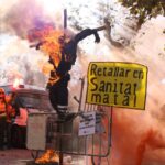 La protesta de personal mèdic i bombers ha estat sorollosa Carla Benito