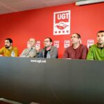 Representants de tots els sindicats de bombers en una foto d'arxiu foto: Tomeu Ferrer