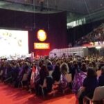 Acte de reivindicació dels sindicats UGT i CCOO a la Caja Mágica de Madrid amb 10.000 representants sindicals foto L.O
